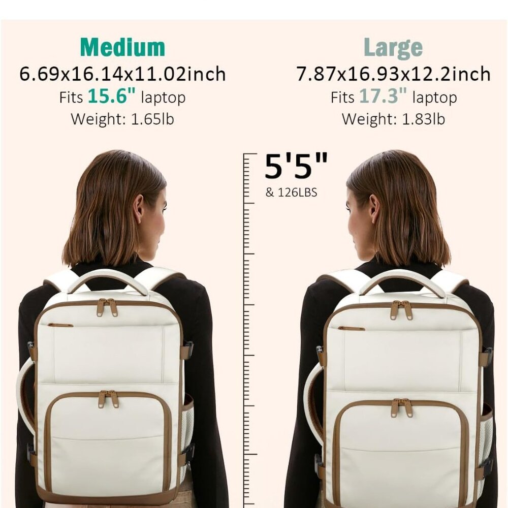 Travel Backpack For Women, Carry On Backpack for Men Flight Approved Airline Per - Picture 2 of 7